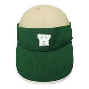 Augusta Sportswear W Strapback Visor Golf Cap Tennis Hat Green White Trim